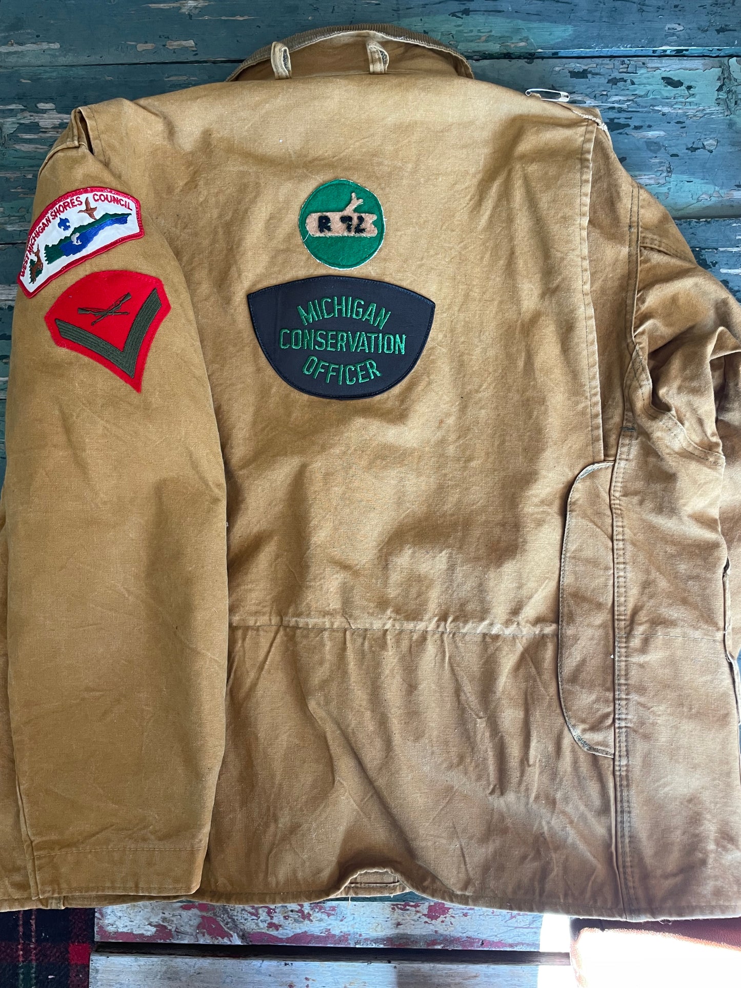 Old Hickory Hunting Jacket with Vintage Patches