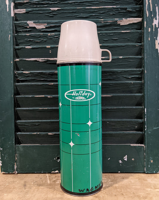 Thermos, Green  "Holiday"