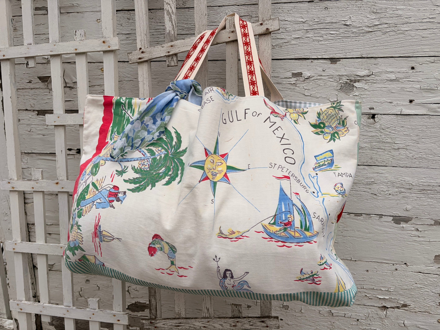 Tote Vintage Fabric Bags