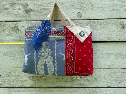 Western Vintage Fabric Tote