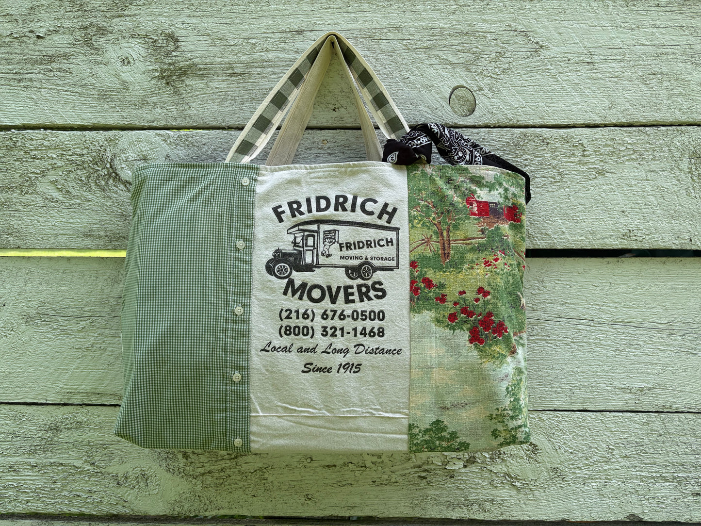 Vintage Green Acres Tote
