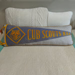 Cub Scouts vintage pennant pillow