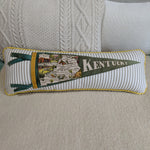 Kentucky vintage pennant pillow