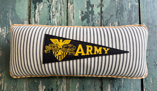 United States Military Academy Vintage Pennant Pillow