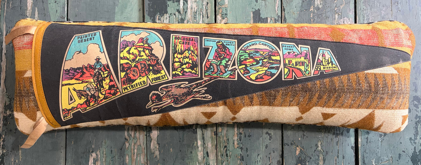 Arizona Vintage Pennant Pillow