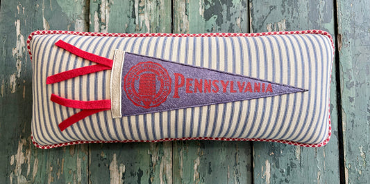 University of Pennsylvania Vintage Pennant Pillow