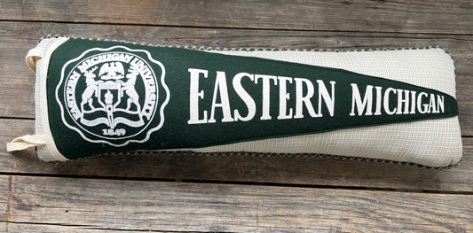 Eastern Michigan University Vintage Pennant Pillow