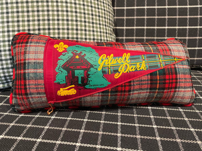 Gilwell Park Vintage Boy Scout Penant Pillow