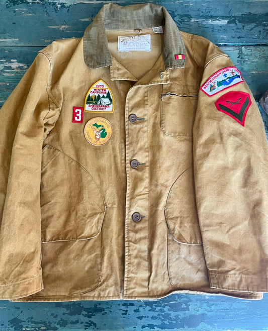 Old Hickory Hunting Jacket with Vintage Patches