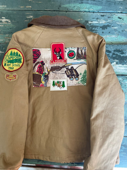 Field Jacket with Vintage Patches
