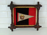 Smokey the Bear pennant with vintage frame