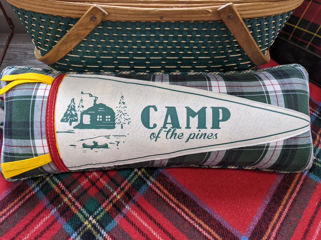 Camp of The Pines Pennant Pillow
