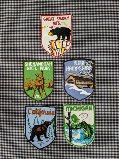 Yosemite Vintage Patch pennant pillow