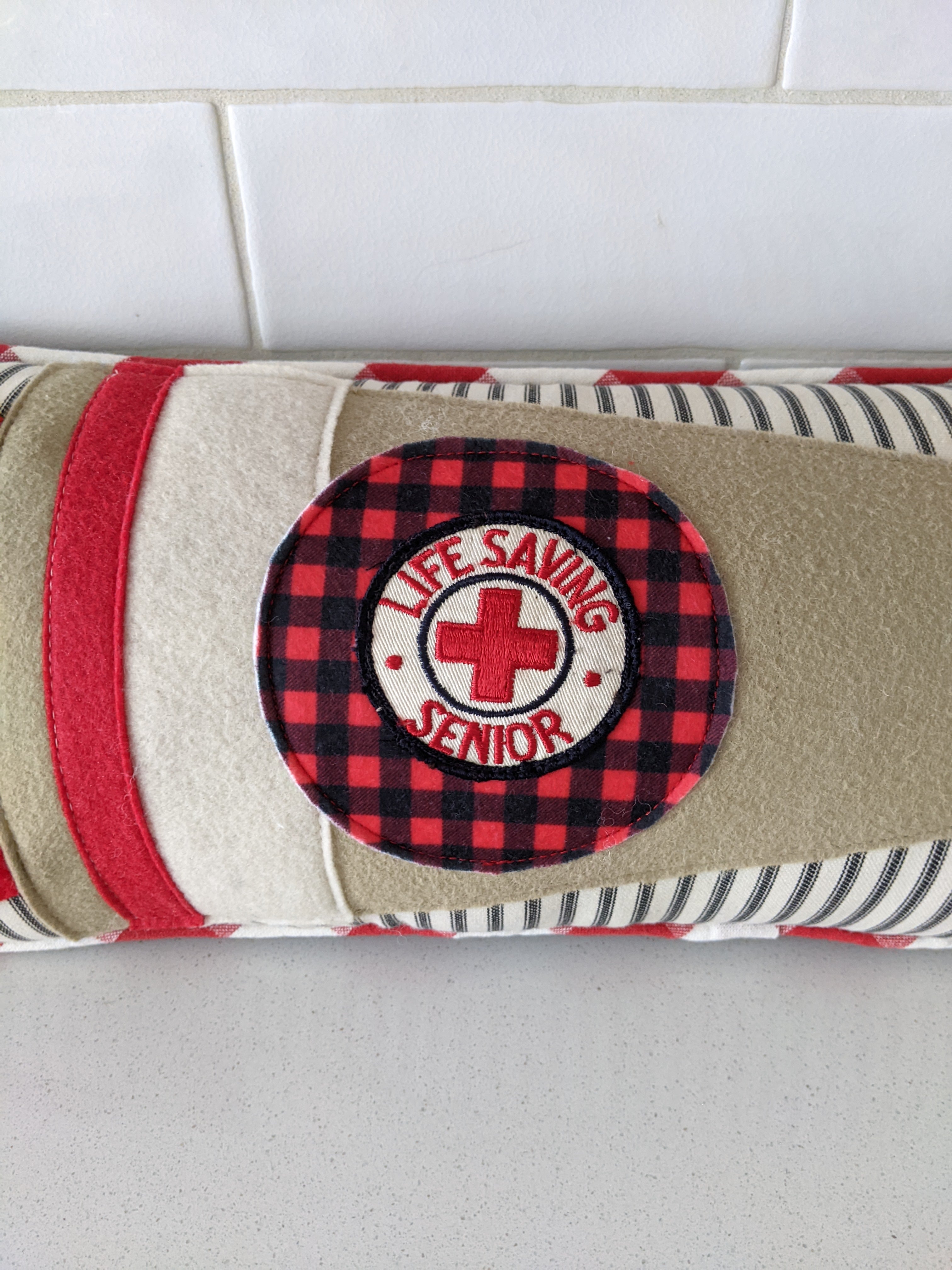 Red Cross Life Saving ( senior) Pennant Pillow