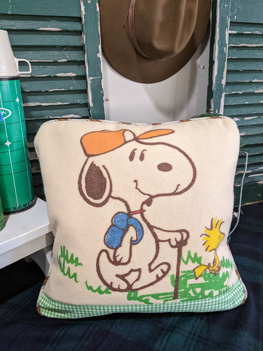 Snoopy  "Hike with Snoopy and Woodstock" Pillow