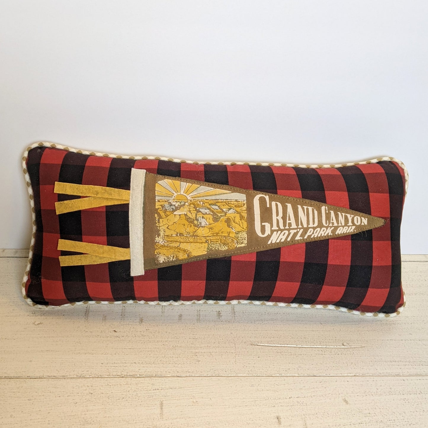 Grand Canyon National Park vintage pennant pillow
