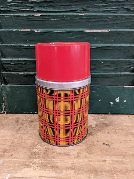 Thermos, plaid
