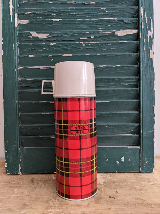 Thermos Brand,red plaid