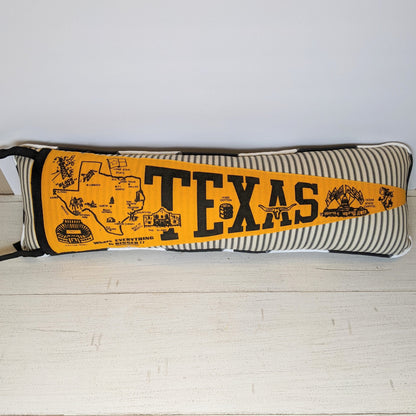 Texas Vintage Pennant Pillow