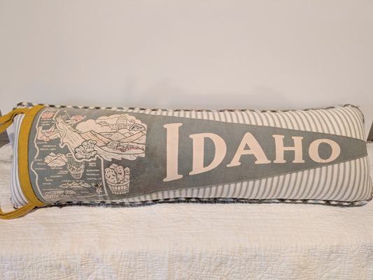 Idaho Vintage Pennant Pillow