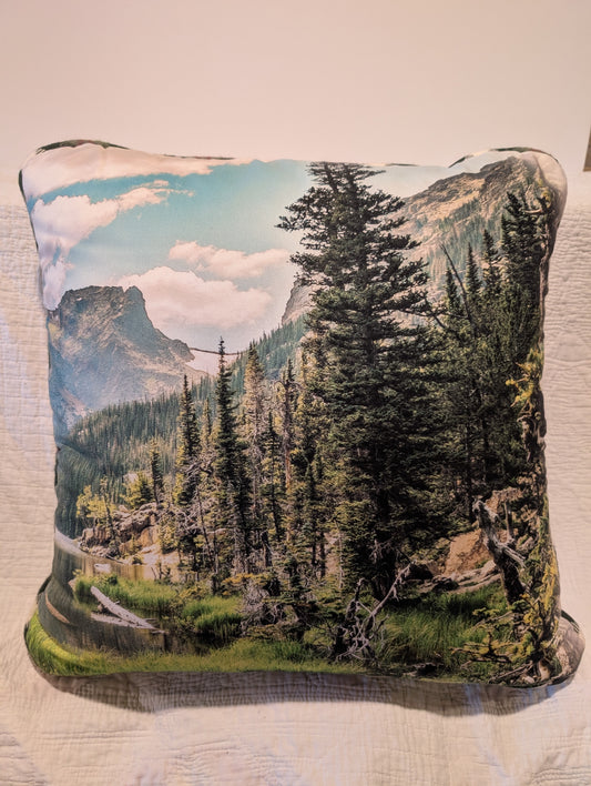 Scenic Mountain View Pillow
