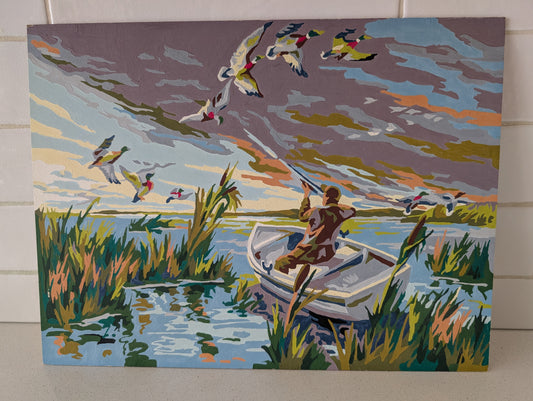 Paint by Number Duck Hunting, Vintage
