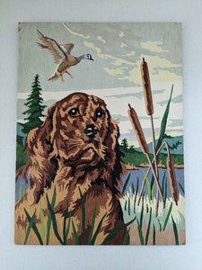 Hunting dog vintage paint by number