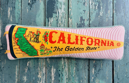 Golden State Pennant Pillow