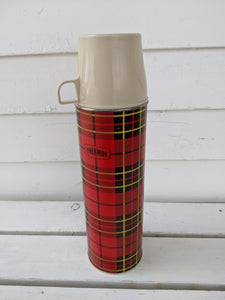 Vintage Plaid Thermos