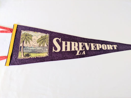 Louisiana Shreveport Vintage pennant