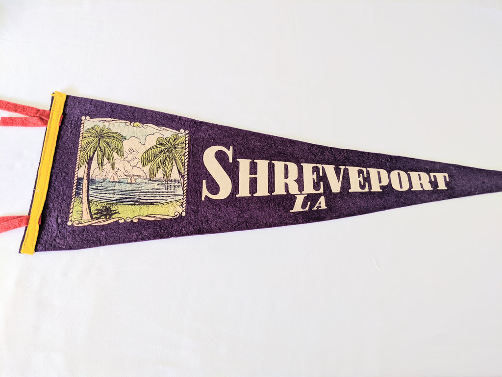 Louisiana Shreveport Vintage pennant