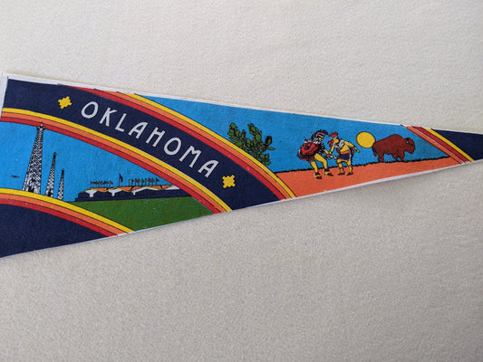 Oklahoma vintage pennant