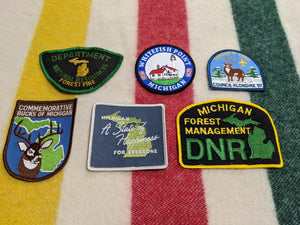 Camp vintage blanket pillow