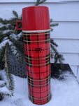 Vintage plaid thermos brand thermos