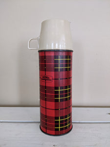 Red Plaid Thermos
