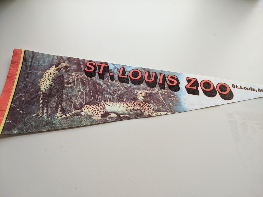 St Louis zoo vintage pennant