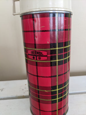 Thermos brand,red plaid