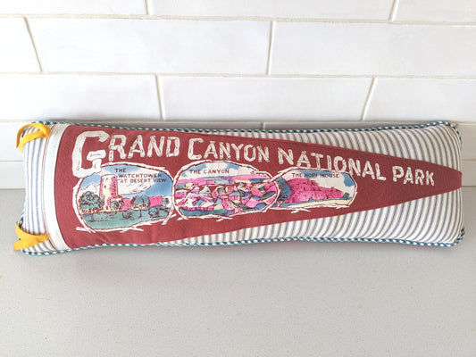 Grand Canyon vintage pennant pillow