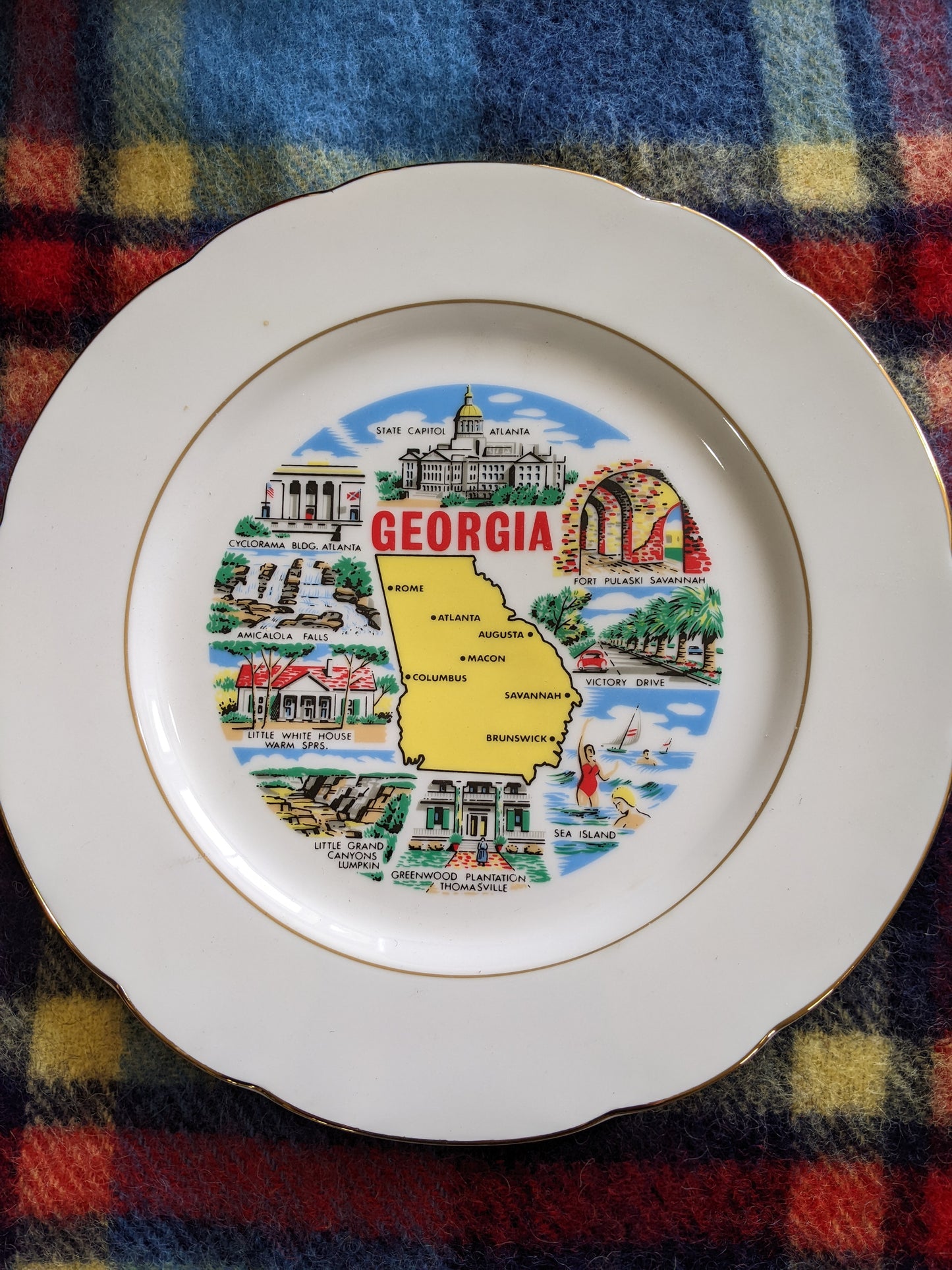 Georgia vintage plate